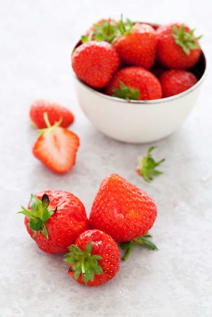 Over-ripe strawberries