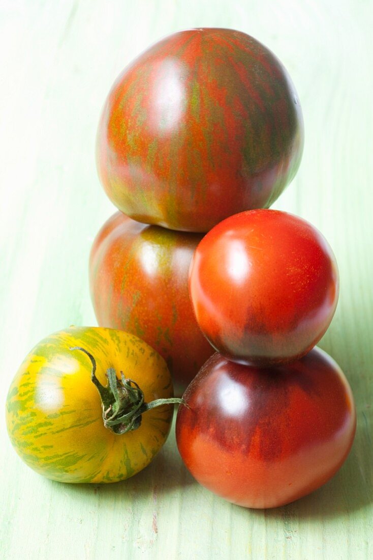 Assorted organic tomatoes