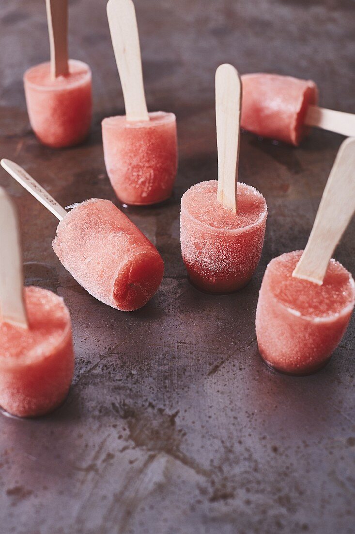 Campari ice lollies