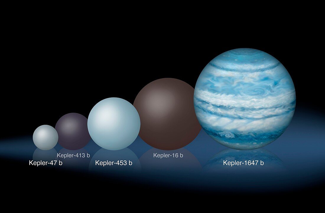 Kepler circumbinary planets,illustration