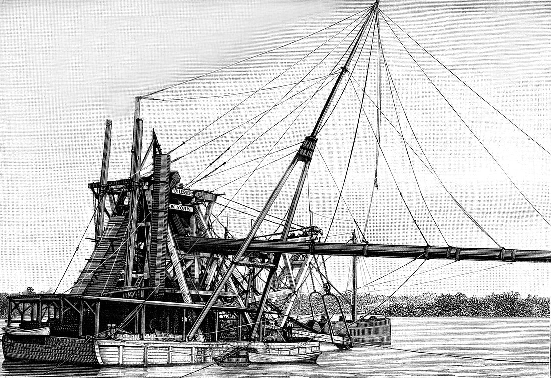 19th Century dredger on Panama Canal