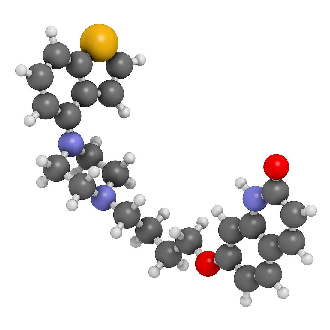 Brexpiprazole antipsychotic drug molecule