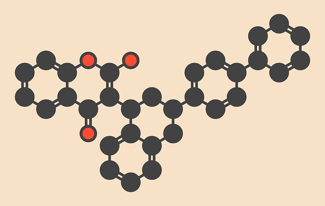 Difenacoum rodenticide molecule