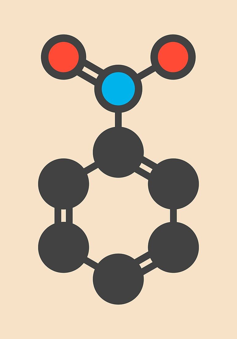 Nitrobenzene solvent molecule