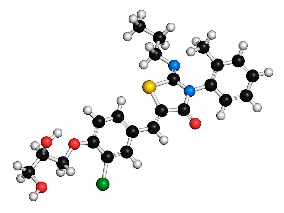 Ponesimod anti-inflammatory drug molecule