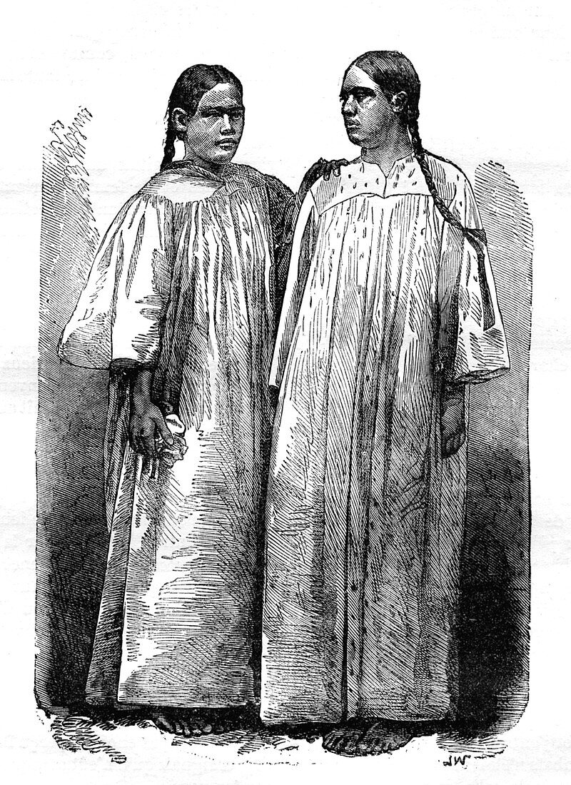 19th Century Kanak women,illustration