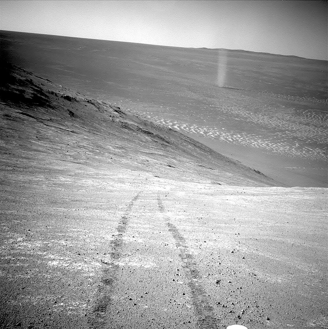 Martian dust devil,Mars rover image