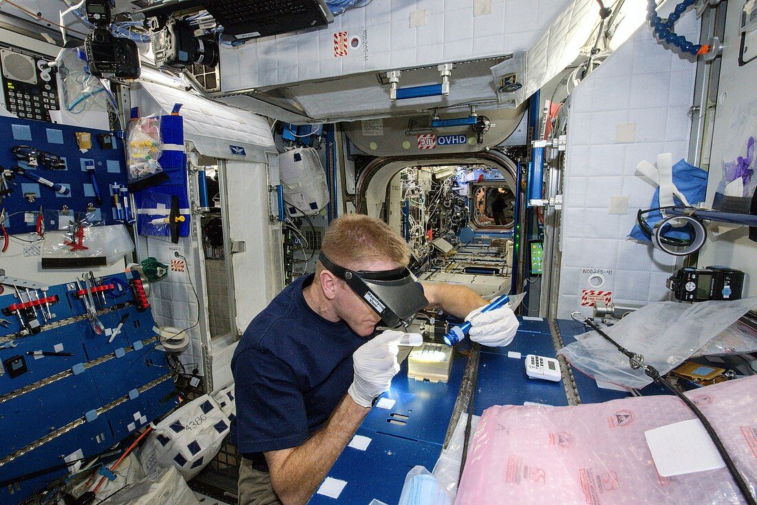 Tim Peake and ISS experiment,2016