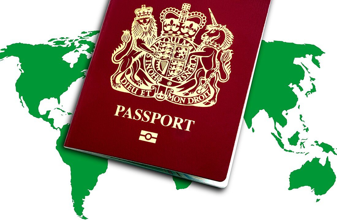British passport,conceptual image