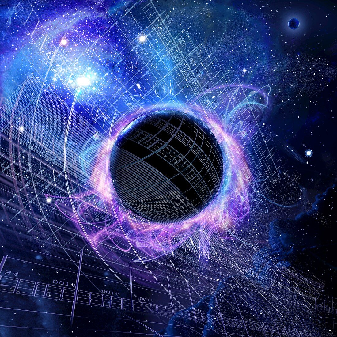 Hawking radiation,conceptual image