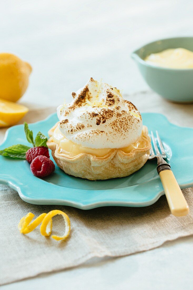 A lemon meringue tartlet