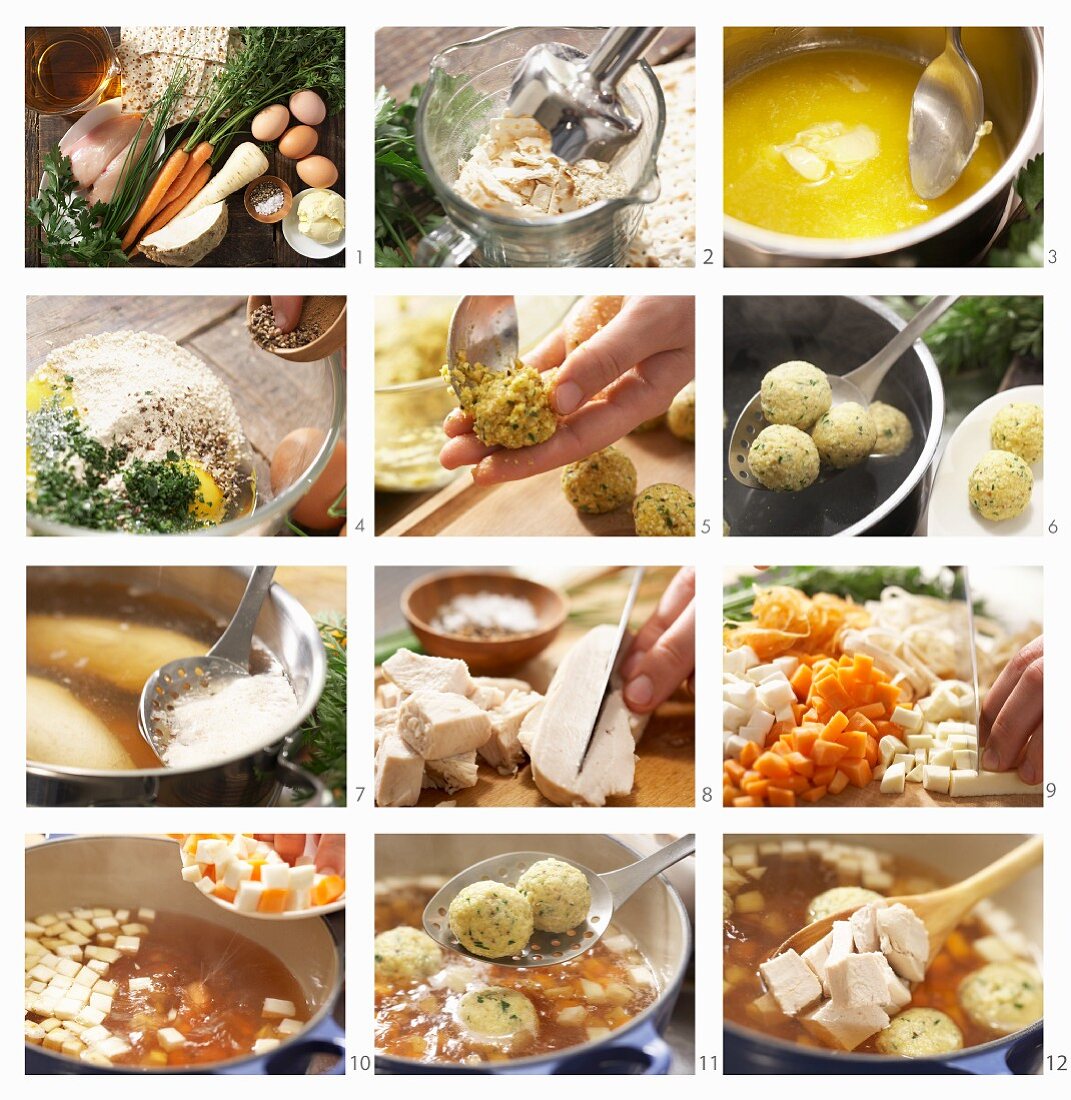 How to make chicken and vegetable soup