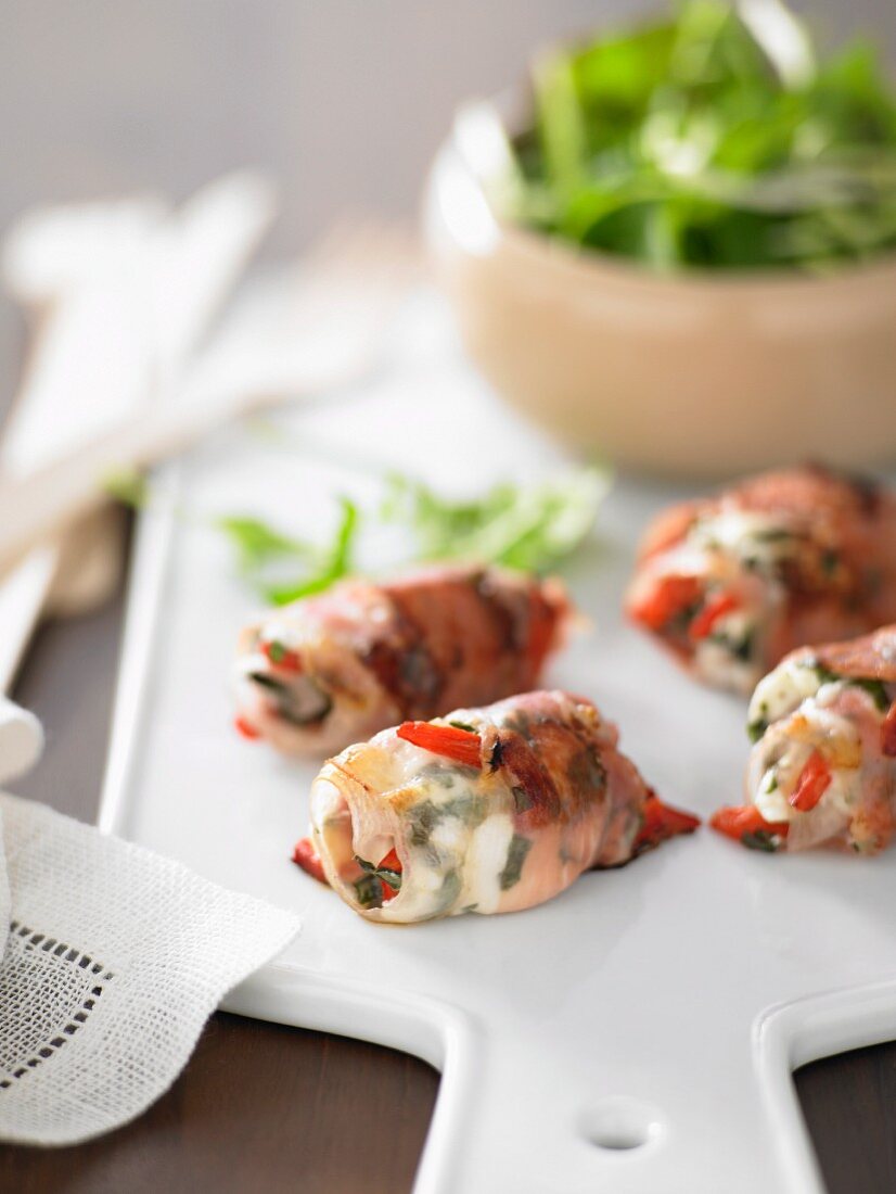 Australian Goat Cheese and Capsicum Parcels
