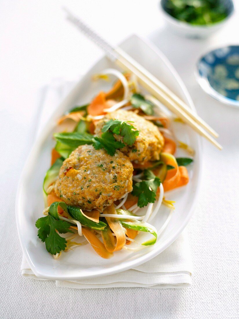 Gluten-free Asian Fish and Rice Patties