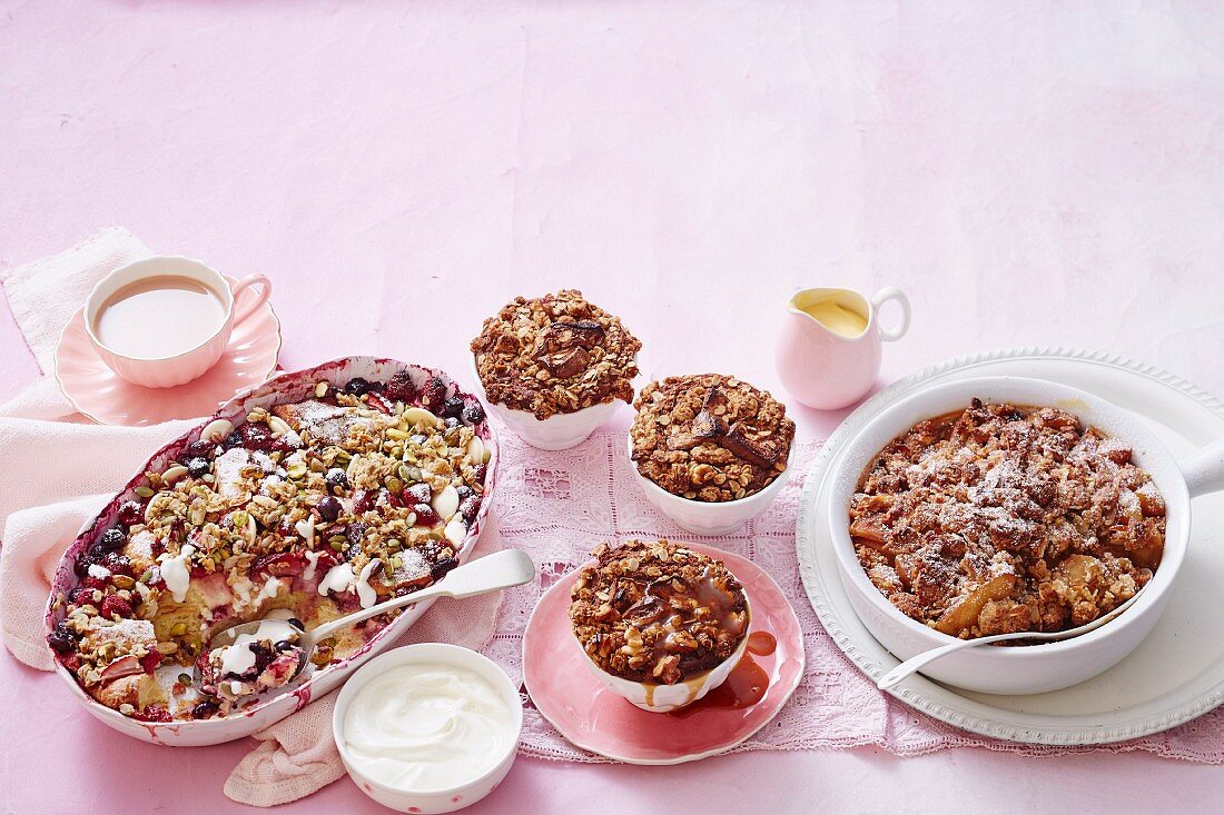 Three Delicious Crumbles with a twist
