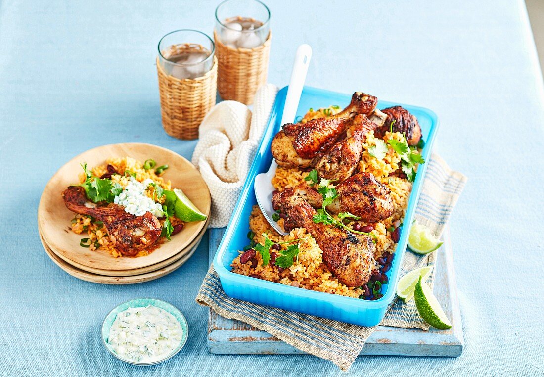 Cajun Chicken with Coconut Rice