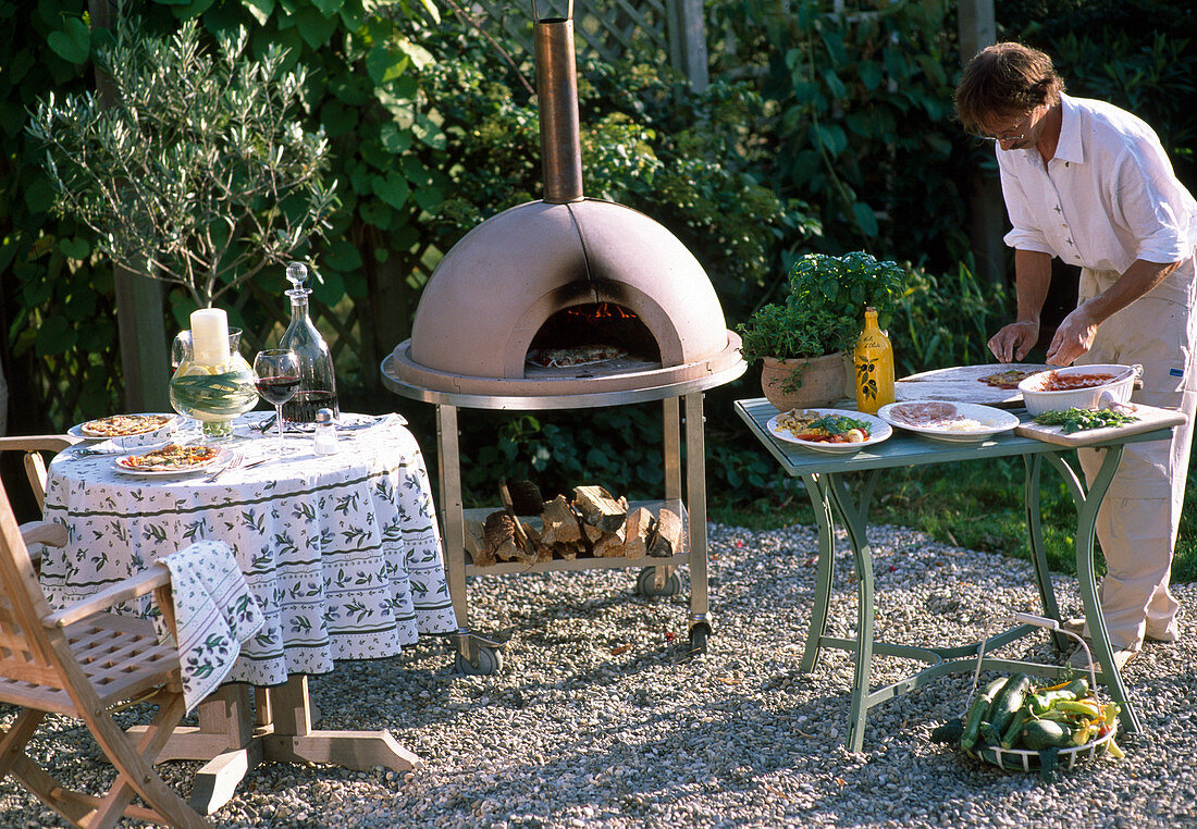 Mobile pizza oven made of 8 pieces (6/9)