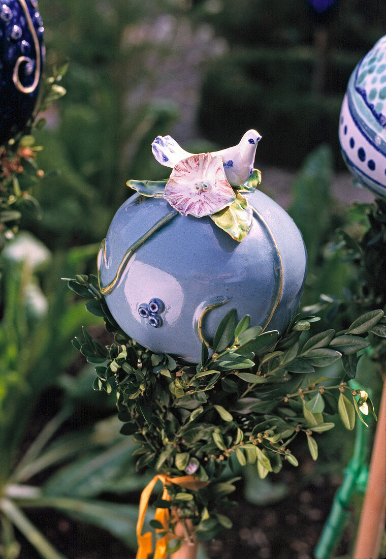 Glass garden ball