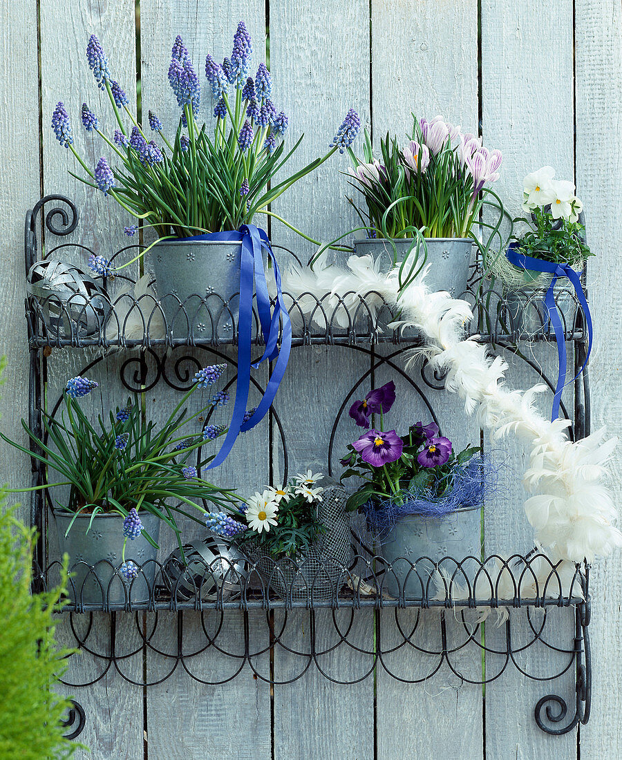 Shelf made of hot-dip galvanised wire (Wirewok)