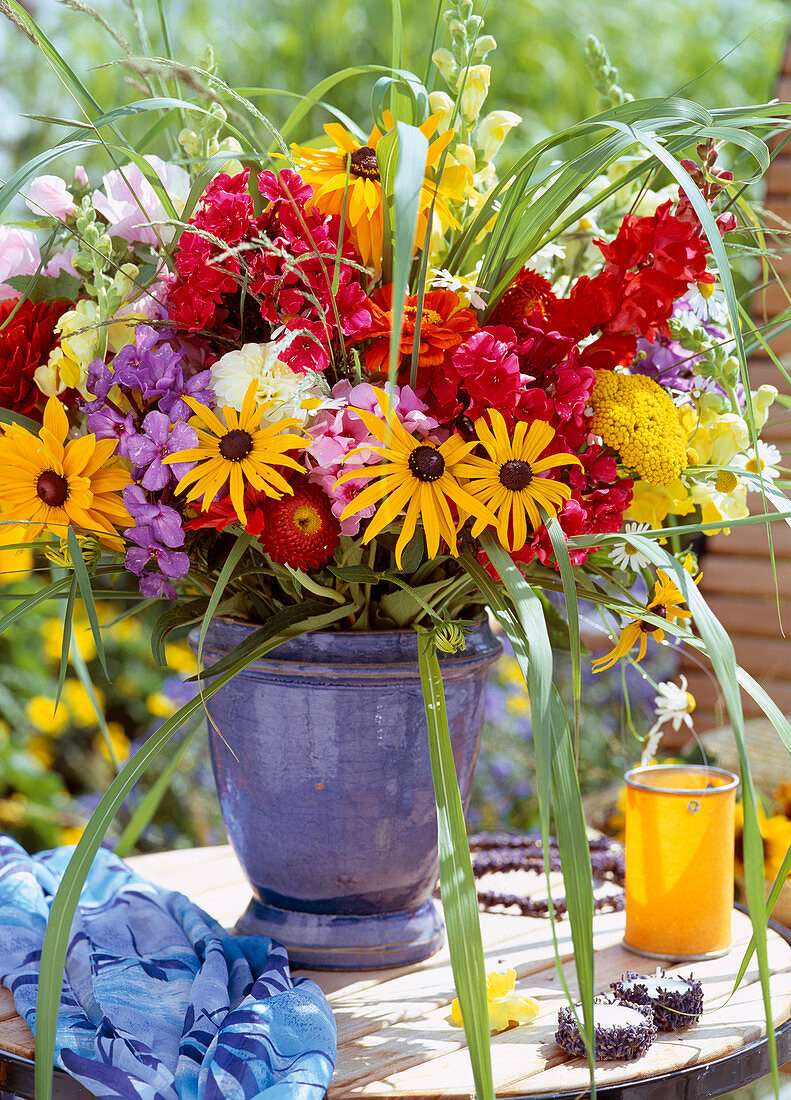 Rudbeckia, Phlox, Achillea, Antirrhinum