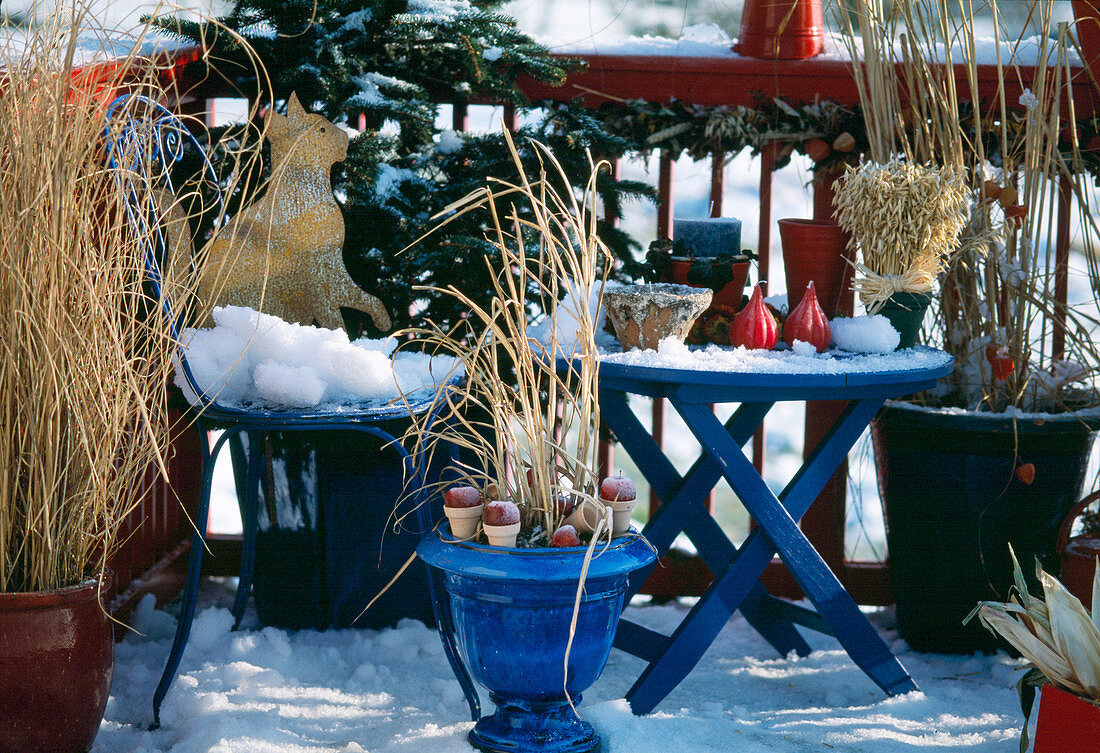 Balcony in winter