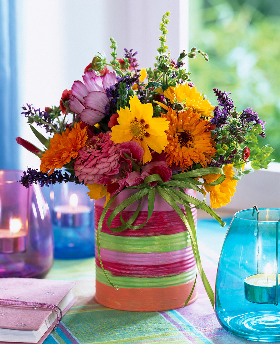 Calendula (marigold), Coreopsis (girl's eye)