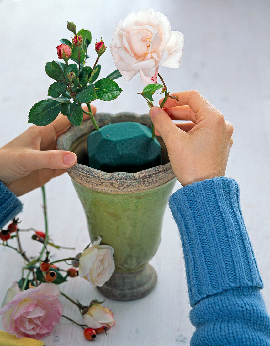 Rose Rosehip Arrangement