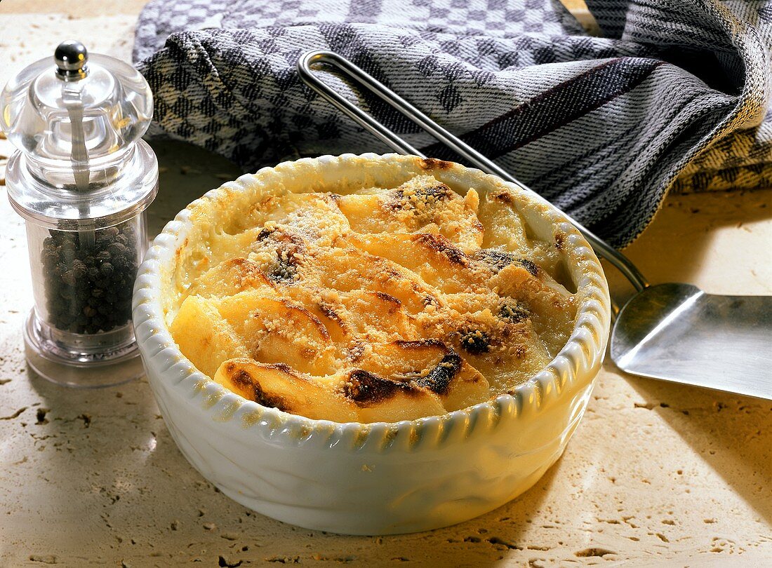 Bowl of Baked Mashed Potatoes