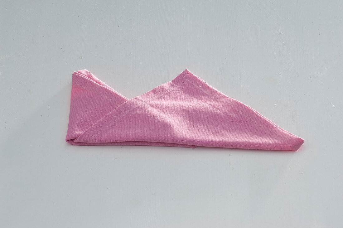 Folding napkins: Bishop's hat (6/9)