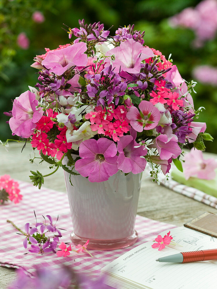 Bouquet of summer flower cuttings