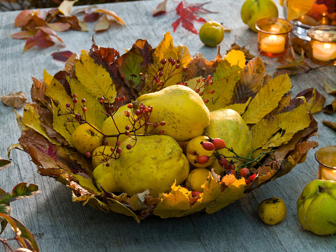 Homemade leaf bowl