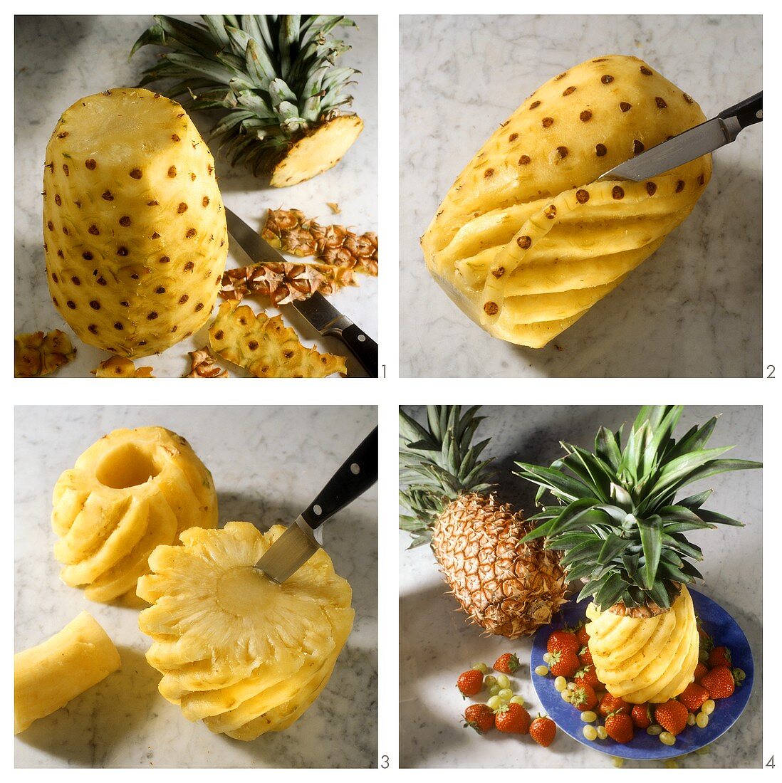 Preparing Creole pineapple