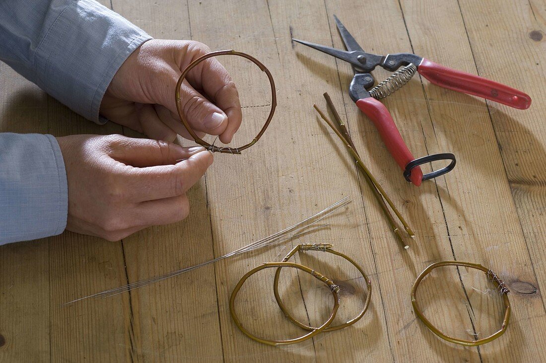 Napkin ring made of wicker