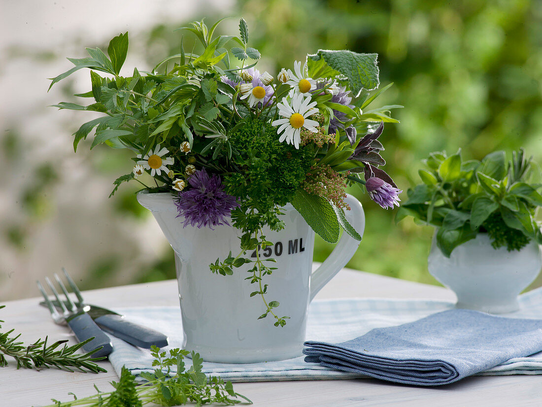 Herbal bouquet of Levisticum, Petroselinum