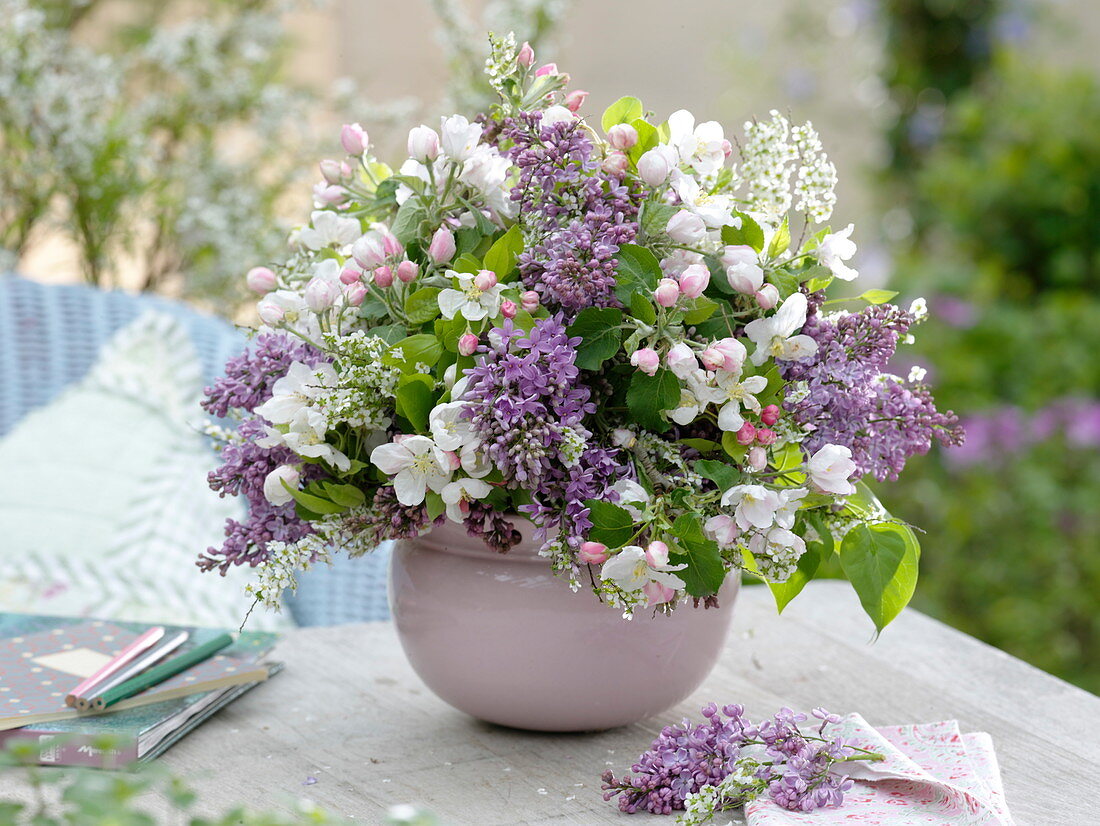 Bouquet of flowering shrubs