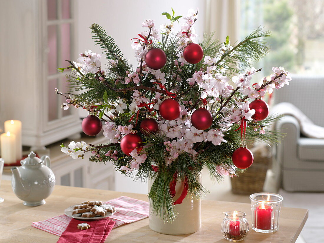 Christmas bouquet with Barbara branches