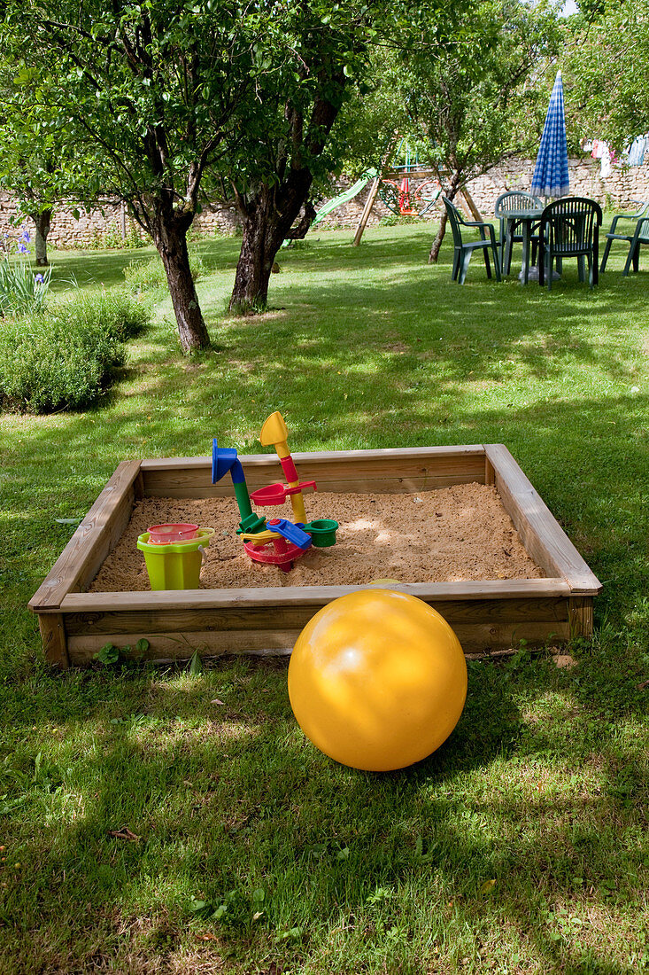 Sandbox in the garden