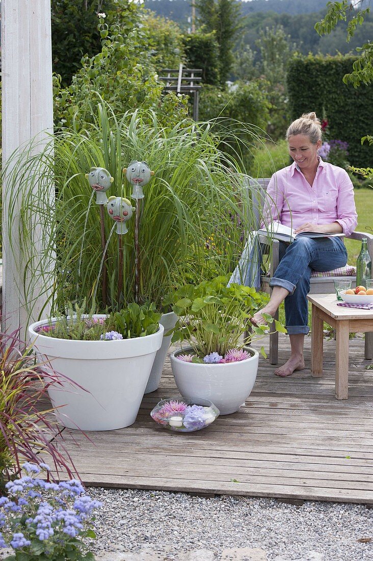 Mini ponds with water feature 'Spucaderos'