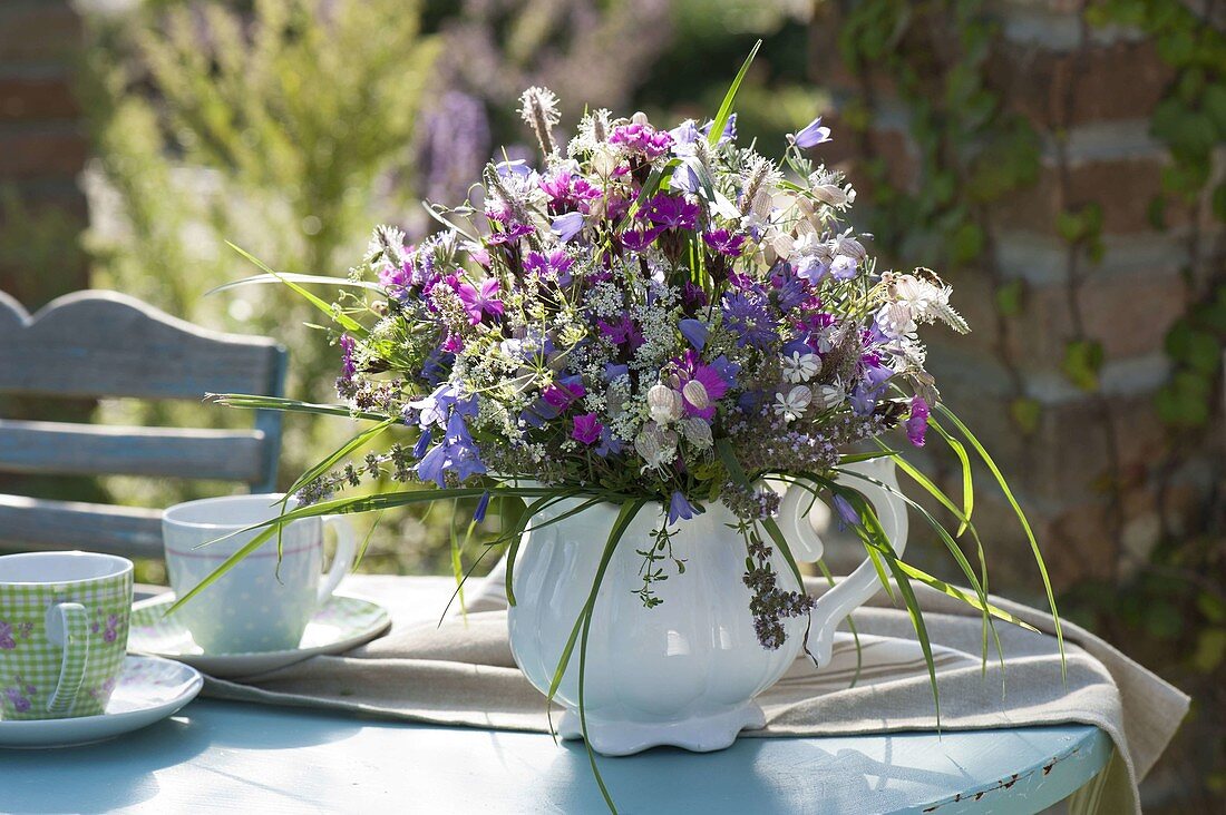 Wildflower bouquet from the meadow