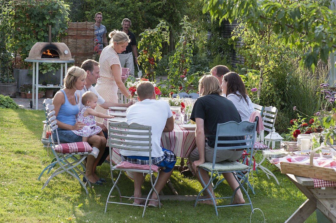 Garden party in late summer