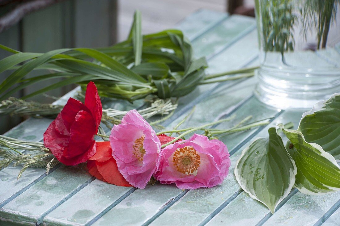 Ingredients for romantic bouquets