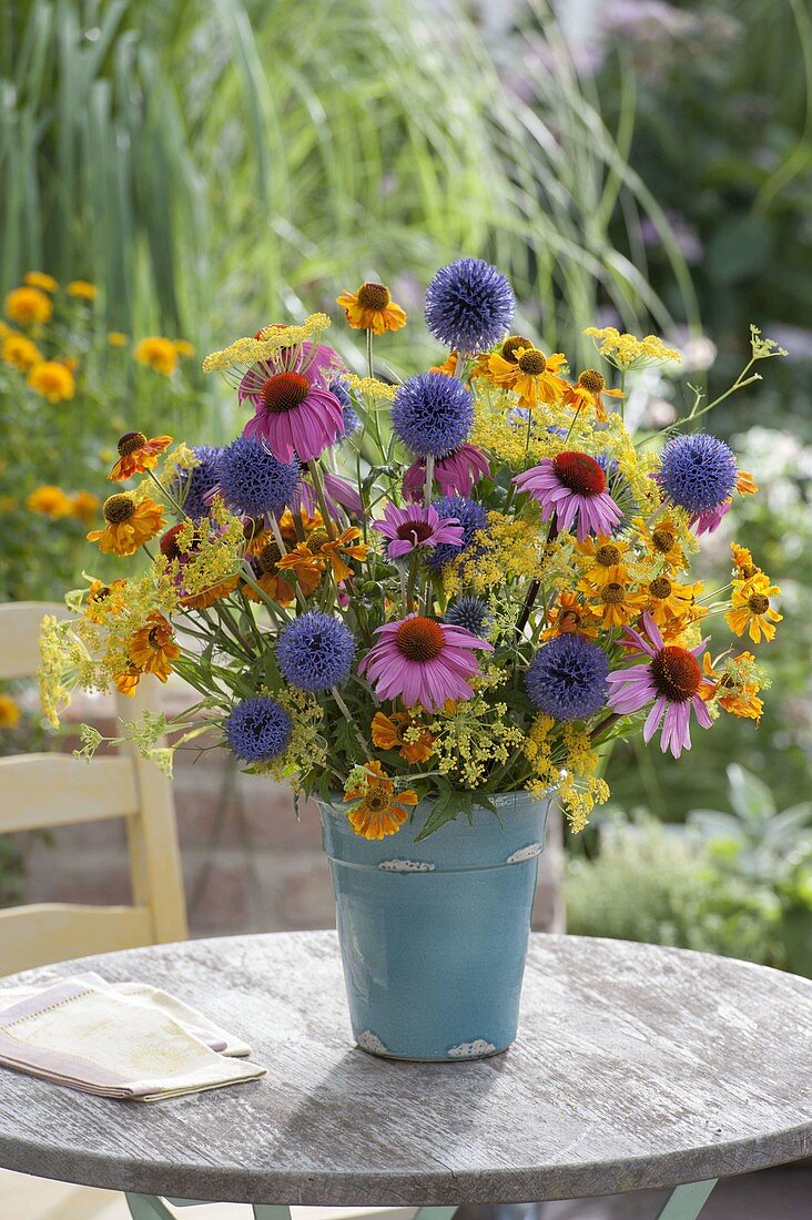 Colourful bouquet from the cottage garden