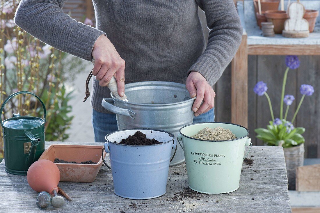 Mix soil for sowing or permeable soil