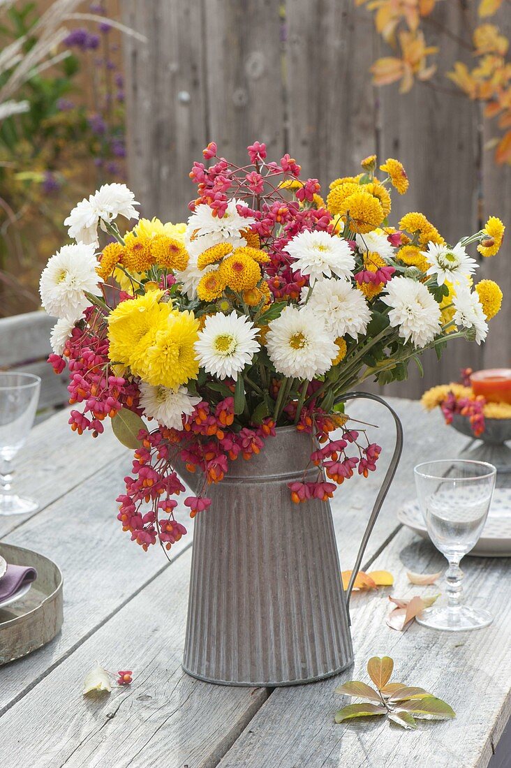 Autumn bouquet out of chrysanthemum (autumn chrysanthemum)