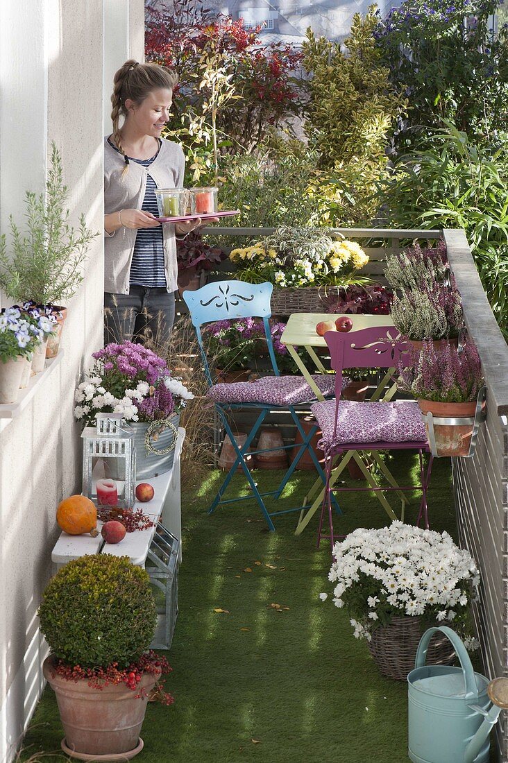 Balcony through the seasons