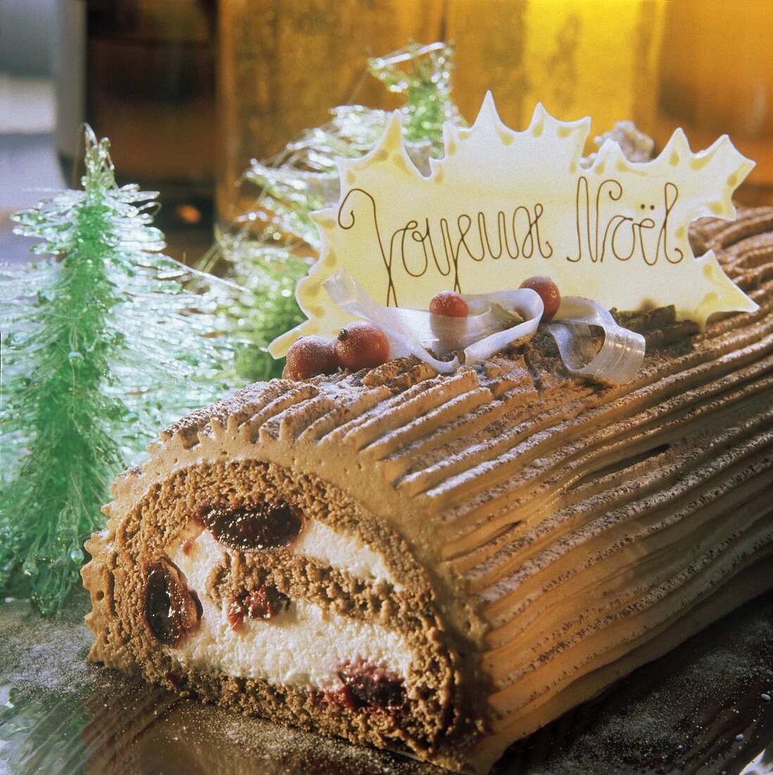 Buche de Noel - Black Forest style sponge roulade