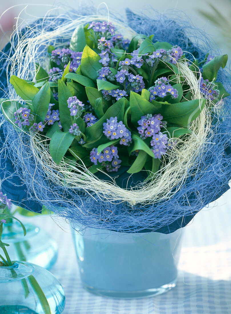 Myosotis sylvatica (forget-me-not) bouquet