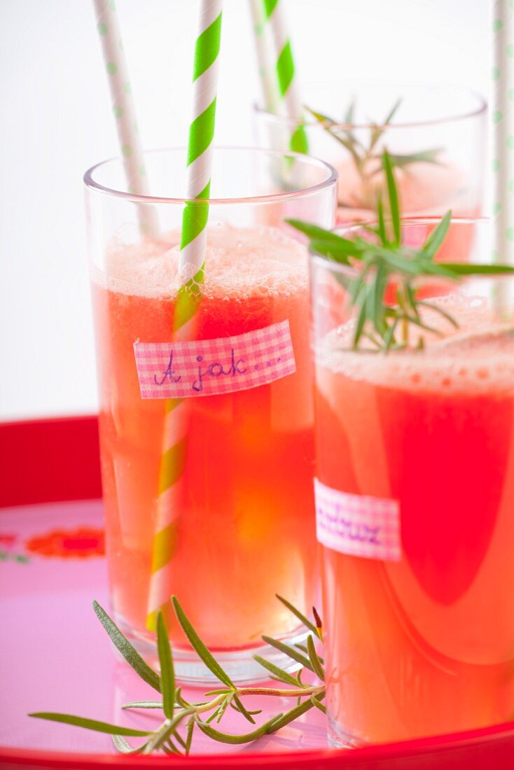 Raspberry refreshing drink