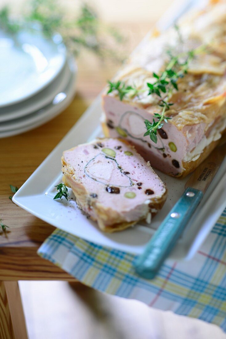 French country terrine with thyme