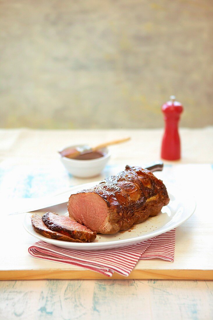 Glasiertes Roastbeef